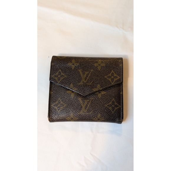 Louis Vuitton Brown Mono‎ Mens Multiple Tri-fold Wallet